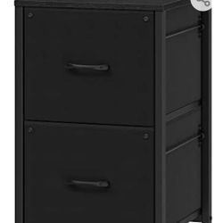 File Cabinet with 2 Drawers Rolling Filing Cabinet for Home Office, 2 Fabric Drawer File Cabinet for Home Office with 4 Wheels, Small File Cabinet Fit