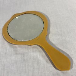 Early to Mid 20th C. French Ivory Hand Mirror