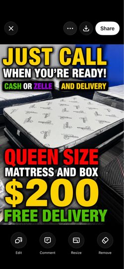 Huge sale for Mattress And Box Twin size #mattress and box 150.$ full 190$ Queen 200$ king 290$. free delivery free set up 708….289…7715… cash or Zell