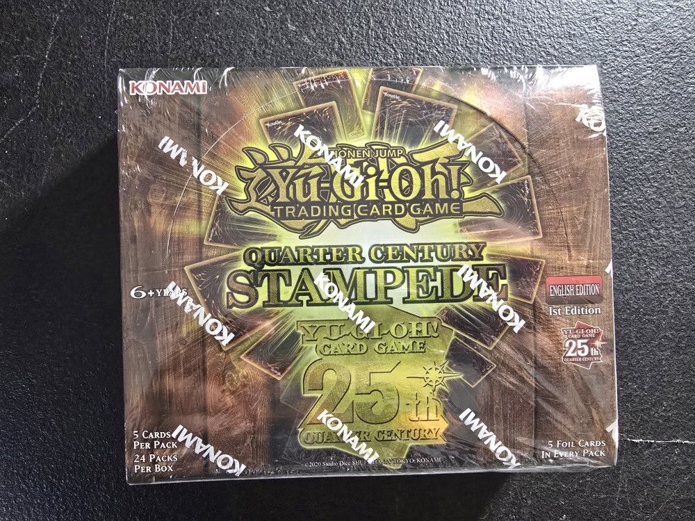Yugioh Quarter Century Stampede 1st Edition Booster Box Sealed