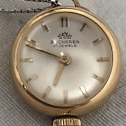 Bucherer Skeleton Panoramic Ball Pendant Watch Necklace 