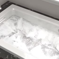 72" × 36" drop-in VibrAcoustic® bath with chromatherapy and center drain
