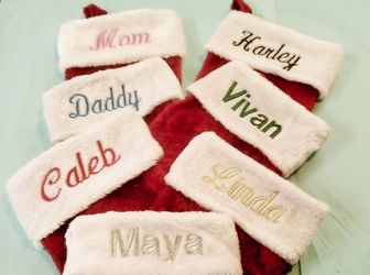 Christmas Stocking Embroidery