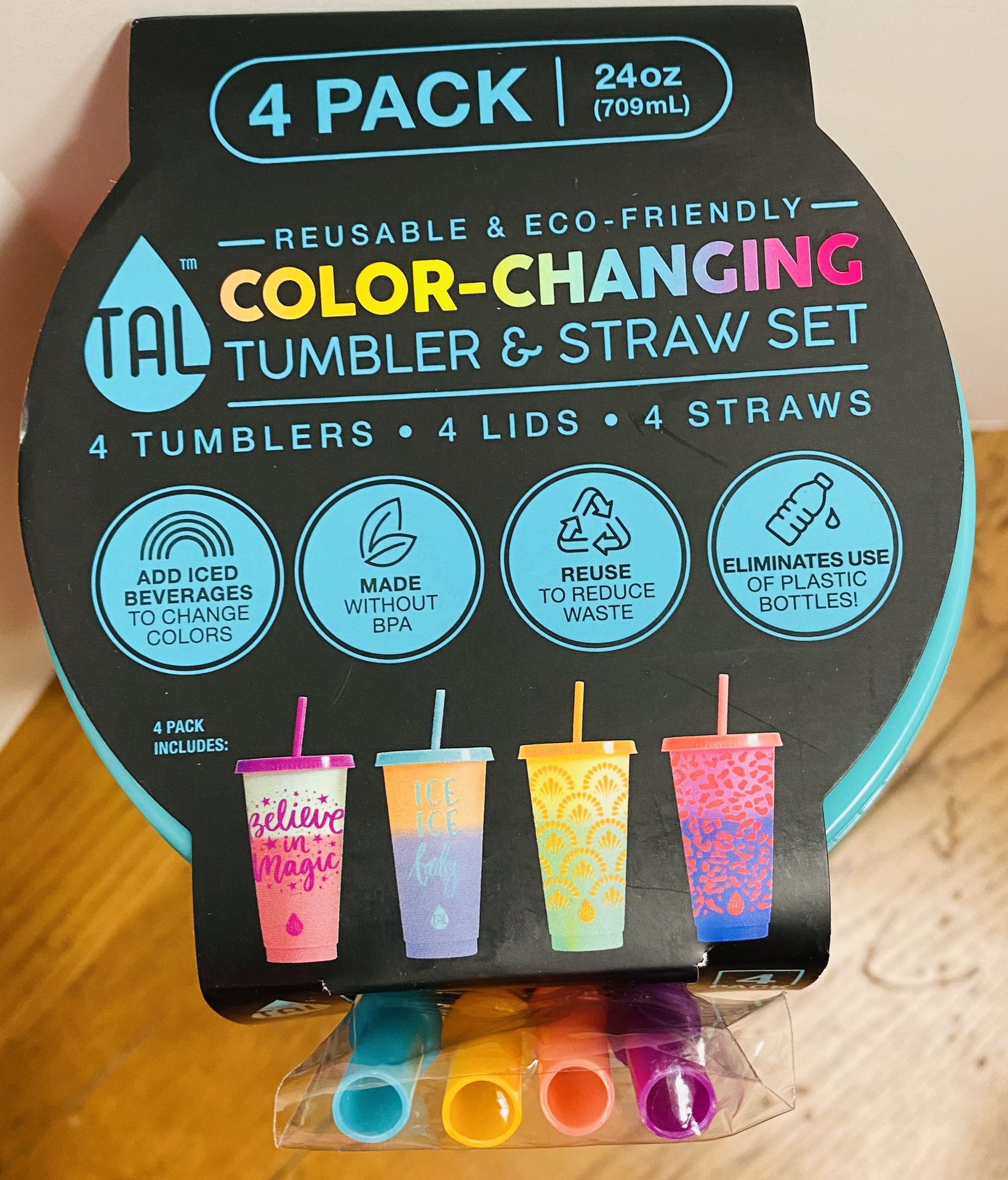 Color-Changing Tumbler & Straw Set (4 Pack) for Sale in Mechanicville, NY -  OfferUp