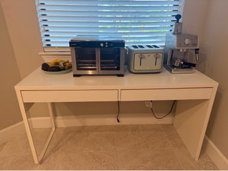 White desk