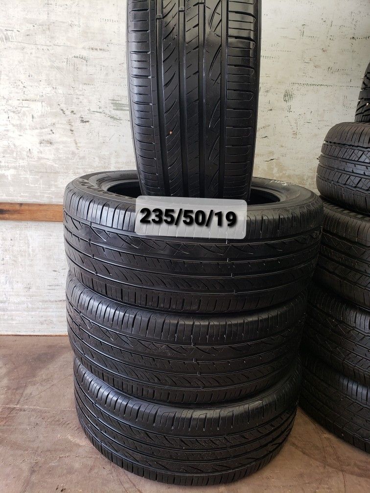 4 Hankook Tires Good Condition 235/50/19 $250 Install And Balance Included 