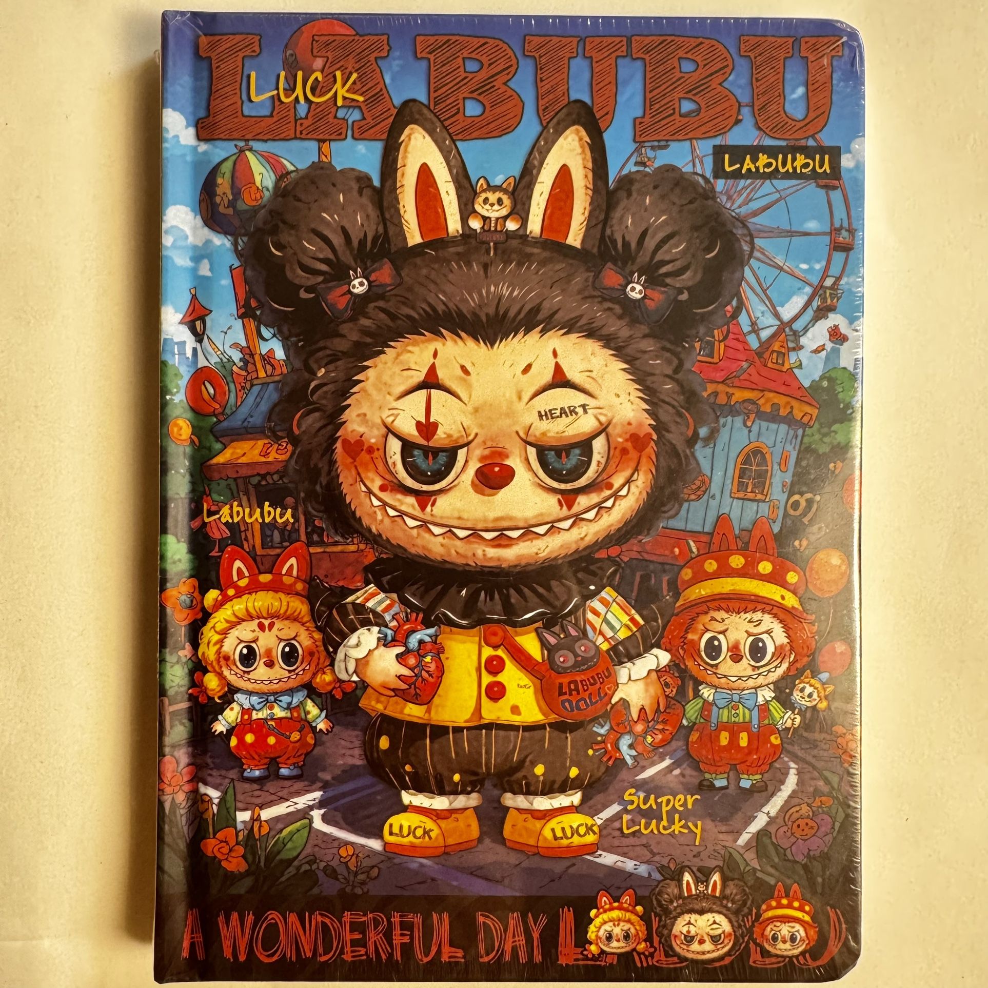 POP MART LABUBU The Monsters Character Colorful Notebook Clown