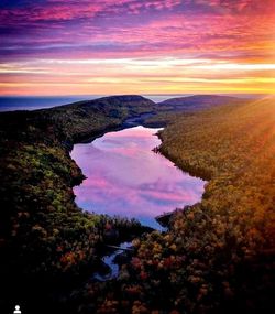 "LAKE OF THE CLOUDS " PORCUPINE MOUNTAINS PICTURE