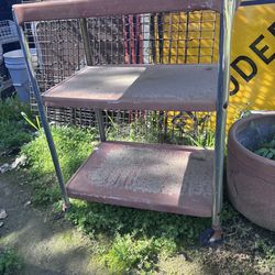 Vintage 3 tiered utility cart