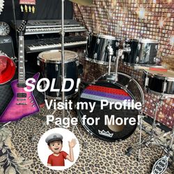 🔥 Adult Pro Drum Set Complete Drums