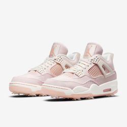 Jordan 4 Golf NRG Sail Apricot Seersucker Size 11.5