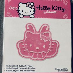 sizzix sizzlit Embosslits die - HELLO KITTY Butterfly - new in package 