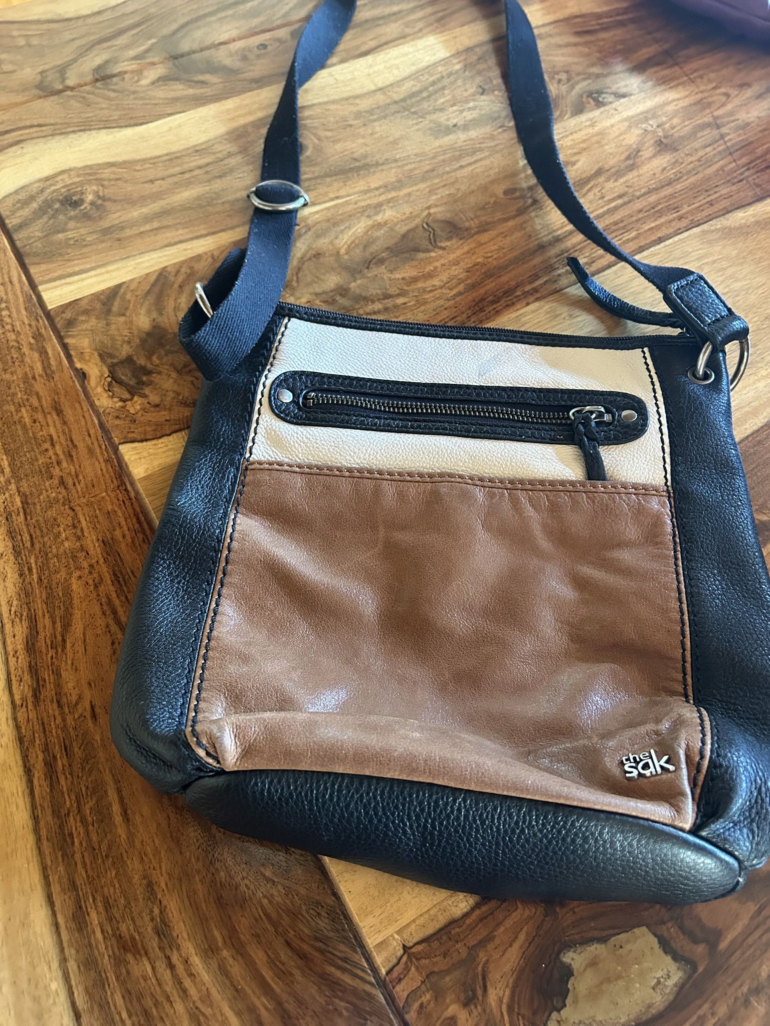 Tan, Black, And Cream Crossbody The Sak