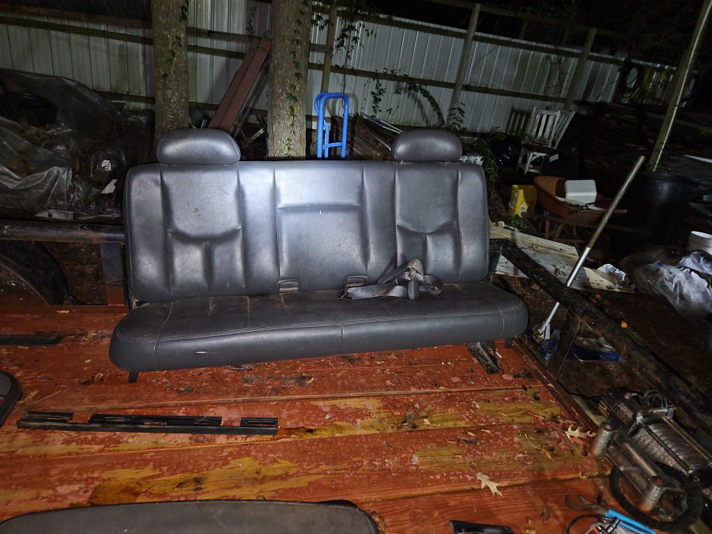 Rear Bench Seat , Leather, 03 silverado 1500