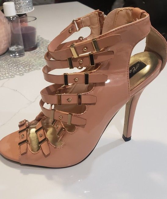 Blush pink heels