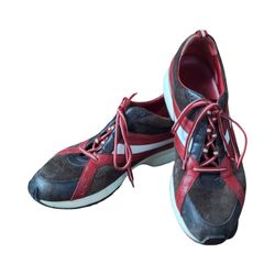 Men's Bally Brown Leather Low Trainers, Size 11.5