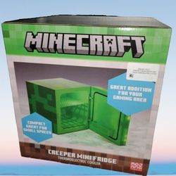 Minecraft Green Creeper 9 Can Mini Fridge 