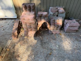 Used Concrete Landscape Edging Pavers Lot