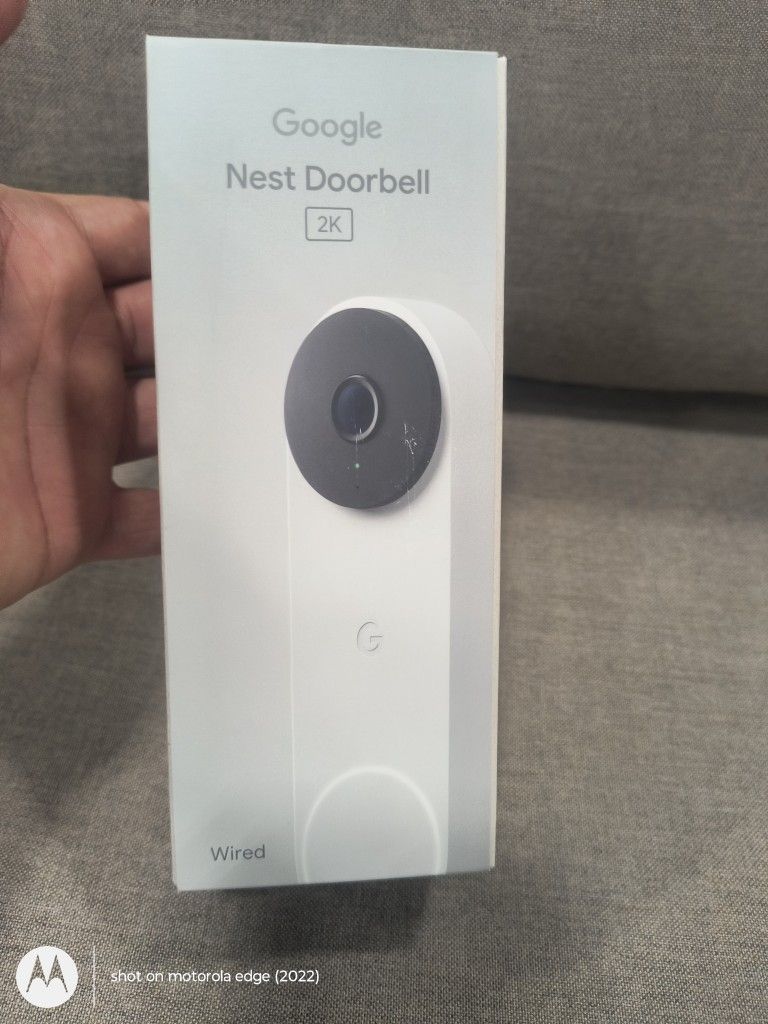 Google Nest DOORBELL (2K, Wired 3rd Gen) Snow 