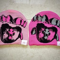 Custom Pink Satin-Lined Unisex Youth Beanies (2 Colors) – 11” x 9