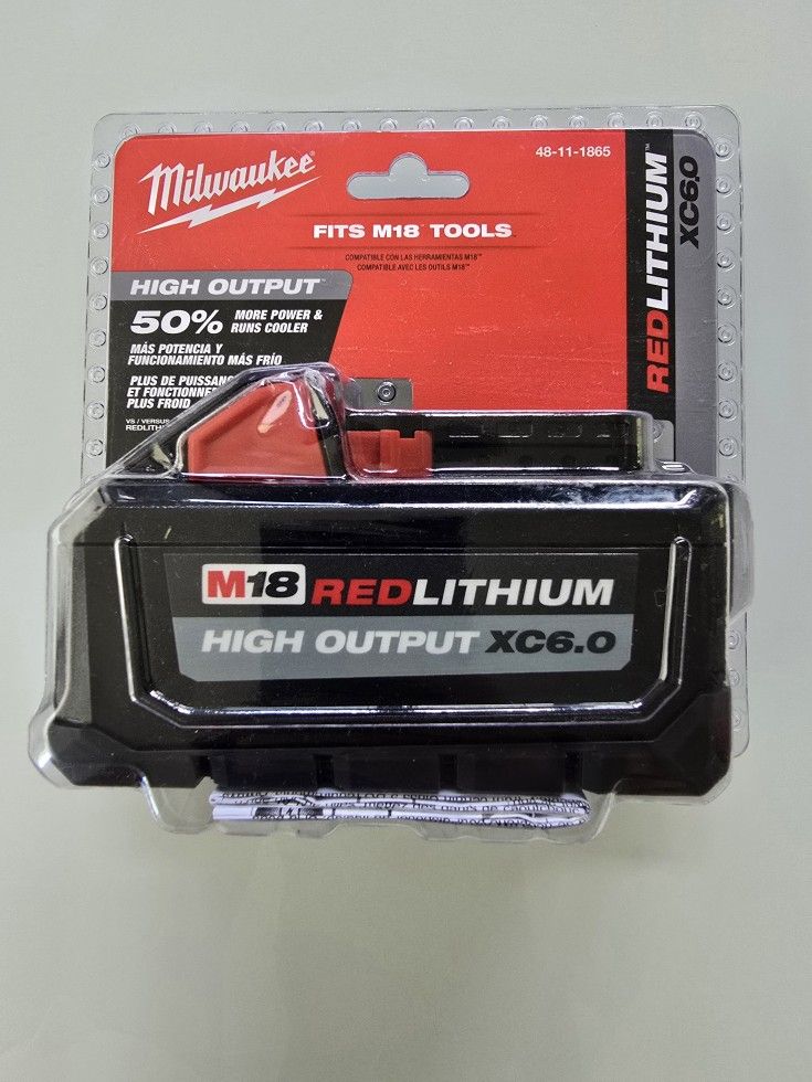 Milwaukee M18 High Output XC 6.0 Ah battery