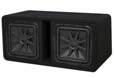 NEW 2 12” kicker l7s subwoofers with ported box