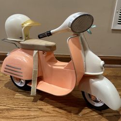 Doll Motorcycle With Helmet 