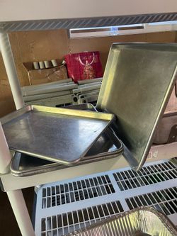 Stainless steal restaurant trays