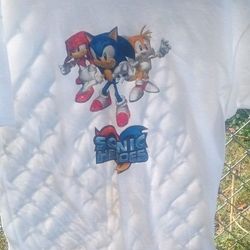 90s Sonic Heros Video Game Extra Large White T-shirt 