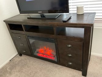 Heavy Duty Fireplace tv stand with Tv included