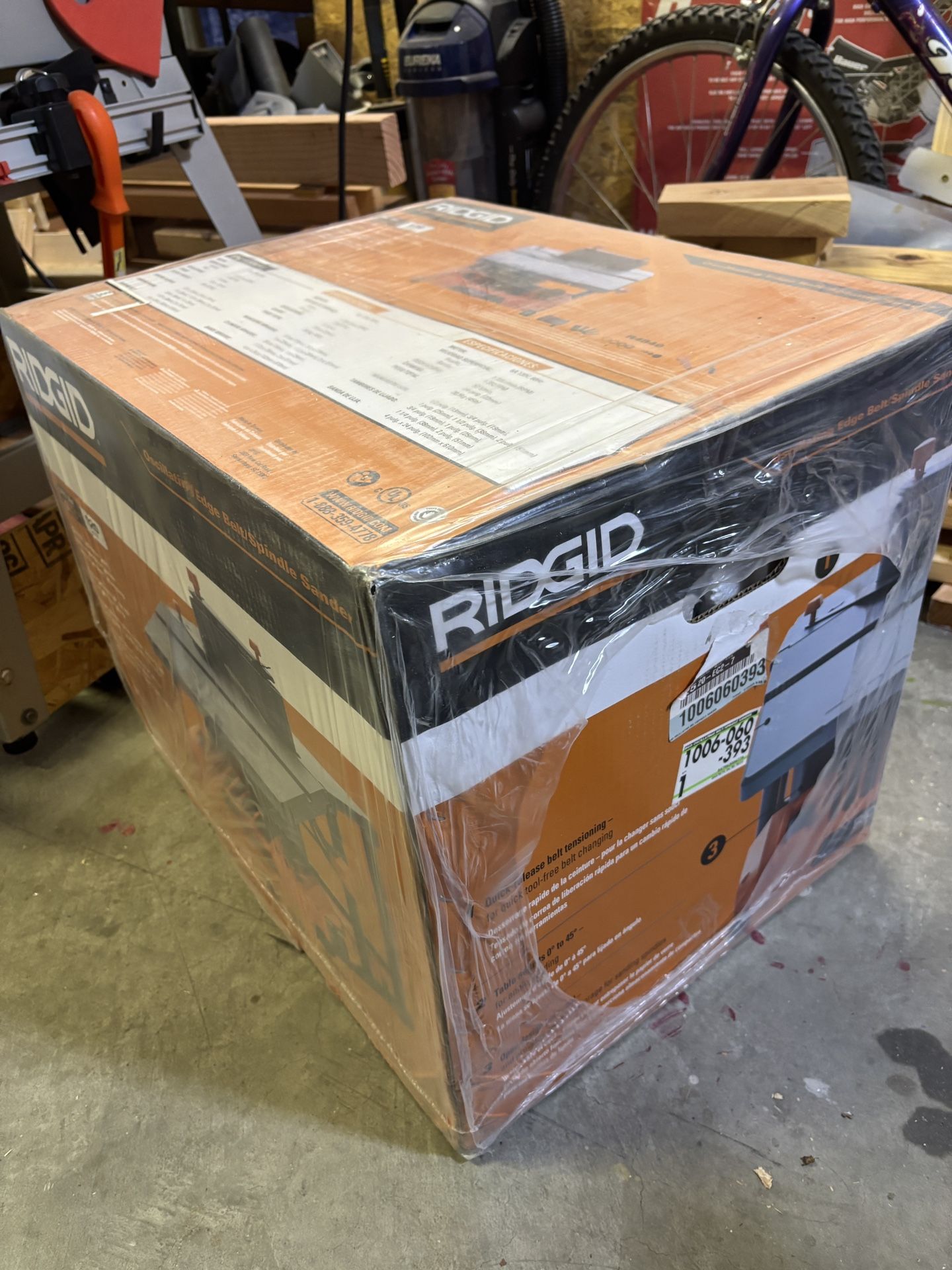 Ridgid R4840 Oscillating Belt/Spindle Sander– Brand New Factory Sealed