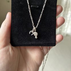 NEW Solid Sterling Luck Necklace 