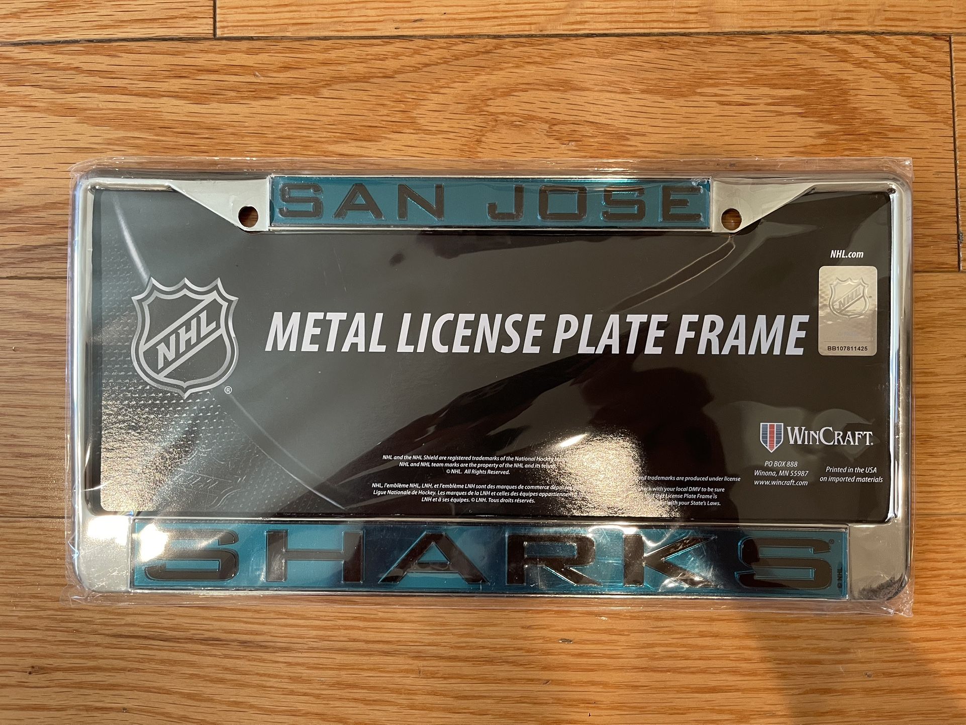 San Jose Sharks License Plate