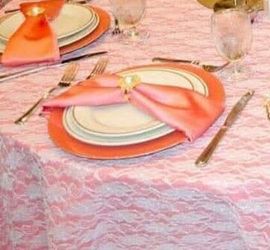 50 Coral Charger Plates