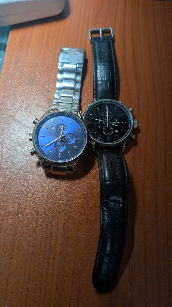 Two Vincero Chronograph ⌚