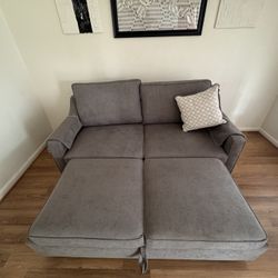 Bob-O-Pedic® Gray 73'' Queen Pop-Up Sleeper Sofa