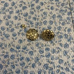 Gold Nugget Earrings