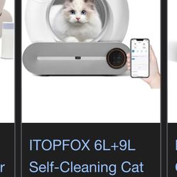 🔥 Self-Cleaning Automatic Cat Litter Box – Like New 🔥