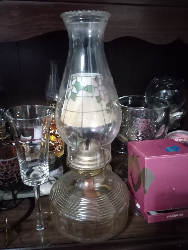 Vintage 1970's oil lamp