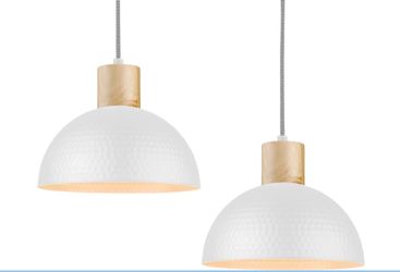 2 Pack Hammered Pendant Lights