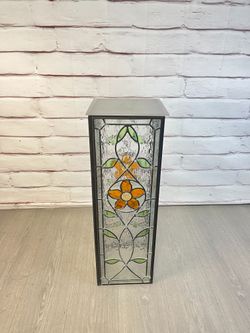 Floral Stained Glass Side Table?
