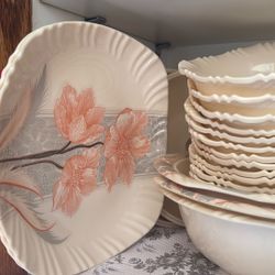 Plastic Dinner Set  56 Peices 