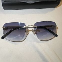 🚩WIRE CARTIERS GLASSES WITH REAL DIAMONDS ACROSS THE NOSE 🚩 TAKING FAIR OFFERS 🚩