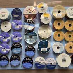 Large Lot Of Vintage Assorted Sheer Ribbons Over 200 Yards