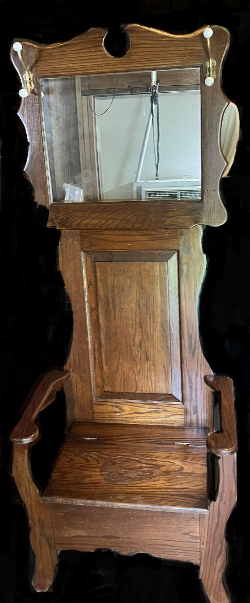 Hall Tree Antique Oak