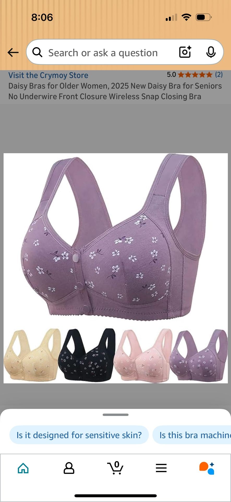 senior bra