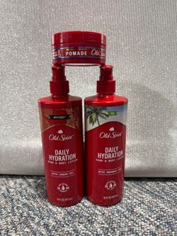Old Spice lotion and Pomade bundle