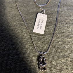 Sterling Silver Love Birds Made In Itley.