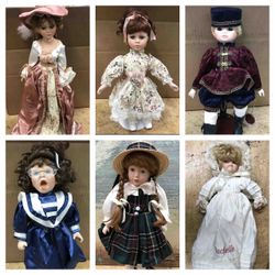 Box of 6 dolls collectors