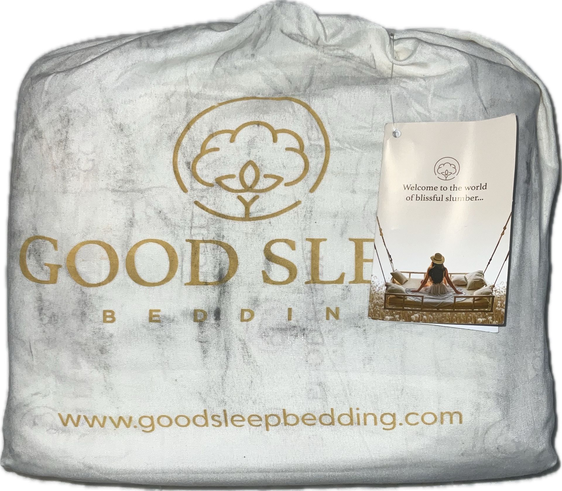 GOOD SLEEP BEDDING King Size Sheets Set - 4 Pc, 100% Egyptian Cotton Sheets, 1000 Threadcount 16" Deep Pocket King Sheets, Soft & Breathable, Hotel St